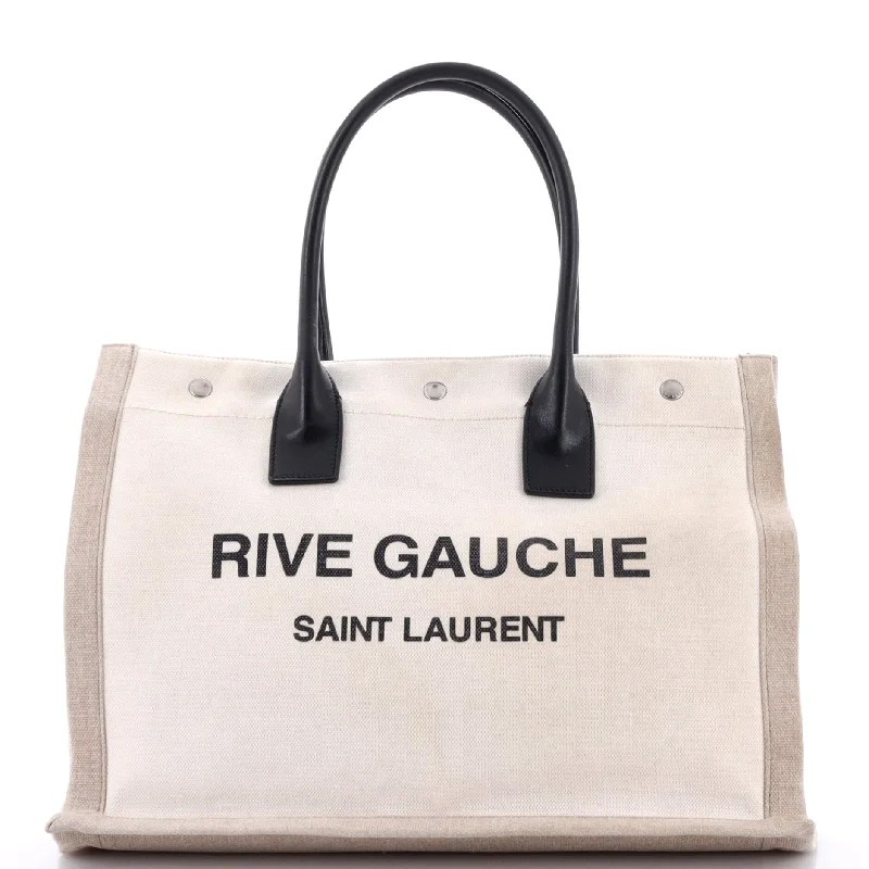 Minimalist leather handbagsRive Gauche Shopper Tote Canvas Small