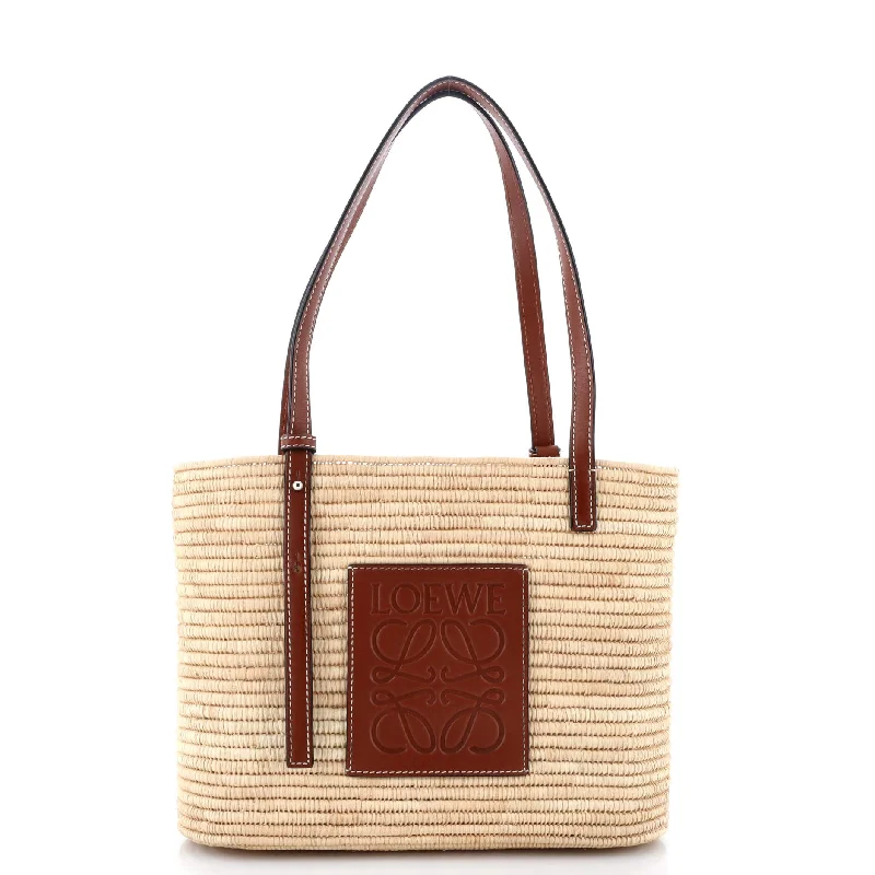 Top-rated backpack brandsSquare Basket Tote Woven Raffia Small