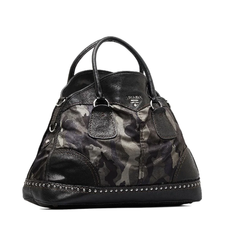 Compact crossbody bags for travelPrada Tessuto Camouflage Satchel (SHG-dd72vc)