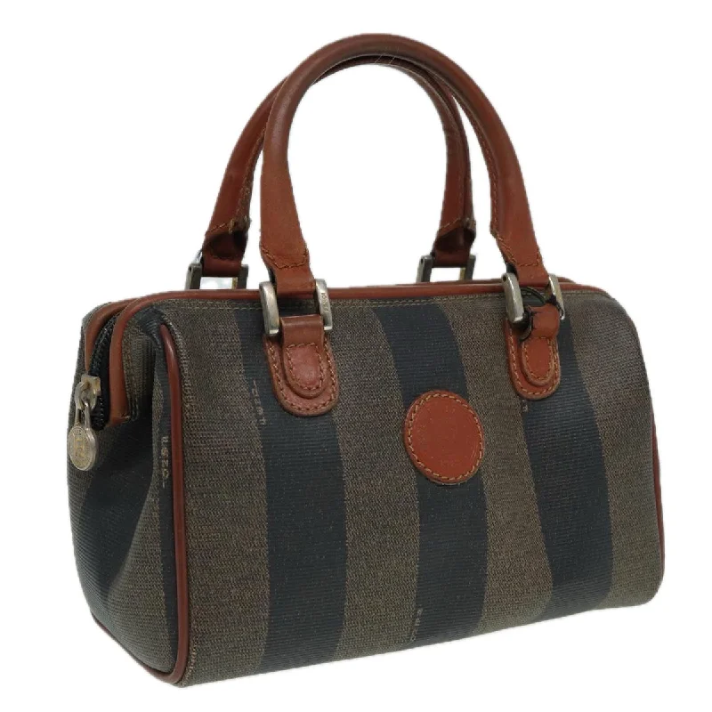 Best bags for weekend getawaysFENDI Pecan Canvas Hand Bag PVC Leather Brown  bs16139