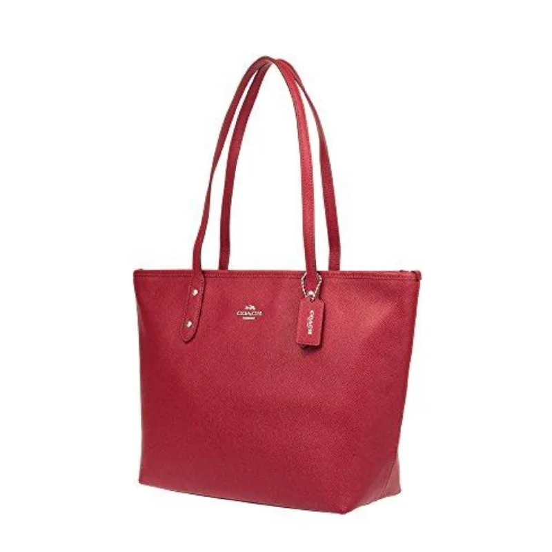 Best-selling designer bags 2025COACH True Red City Zip Tote