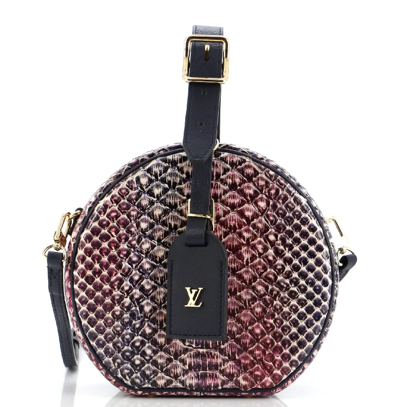 High-end designer bags for menPetite Boite Chapeau Bag Leather and Python