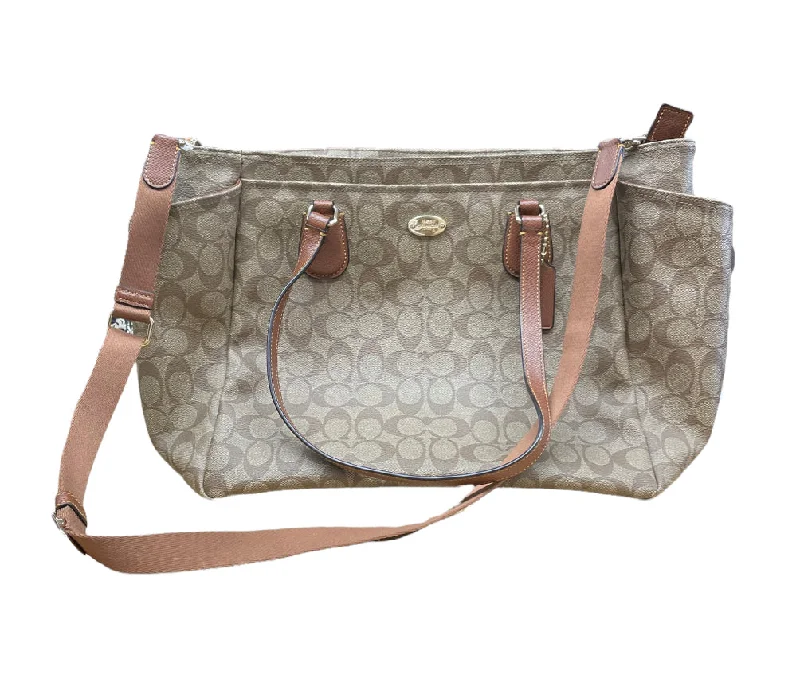 Designer bags with detachable strapsHandbag Designer By Coach  Size: Large