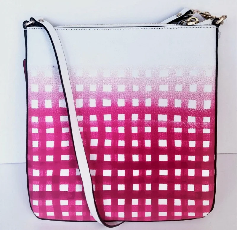 Luxury handbags 2025COACH Saffiano Ombre Gingham Crossbody