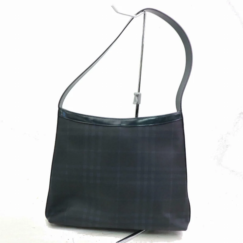 Affordable leather bagsBrand Inspired Burberry London Shoulder Bag Dark Blue PVC (SHC1-15151)