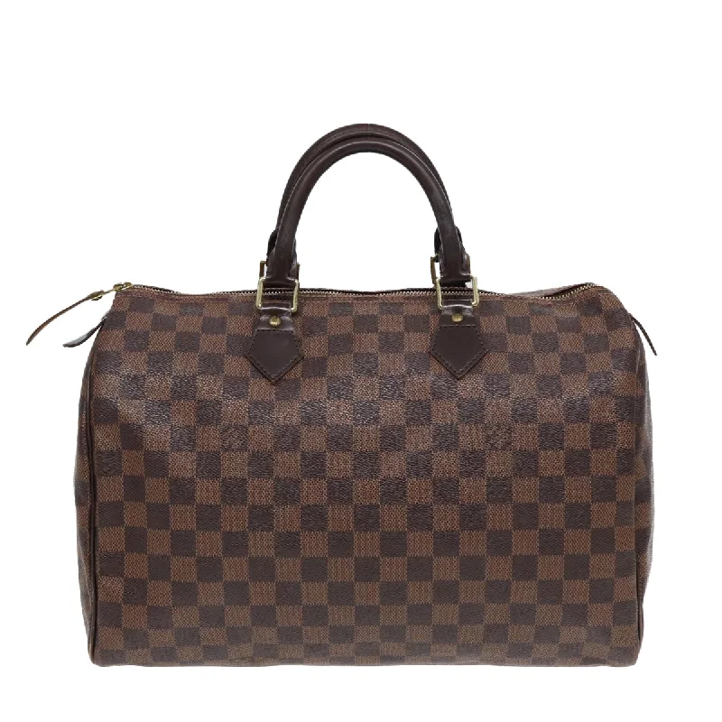 Affordable designer bag dupesLOUIS VUITTON Damier Ebene Speedy 35 Hand Bag N41363 LV 84486