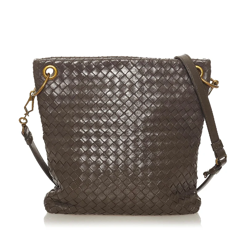 Affordable designer bag dupesBottega Veneta Intrecciato Leather Crossbody Bag (SHG-27382)