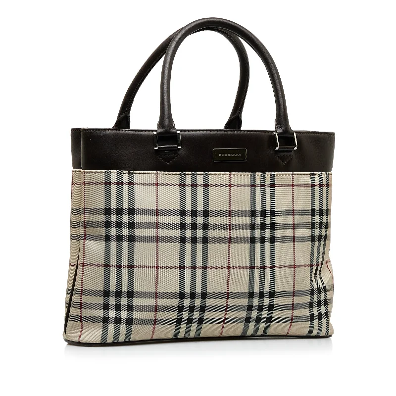 Elegant clutch bags for weddingsBrown Burberry House Check Tote