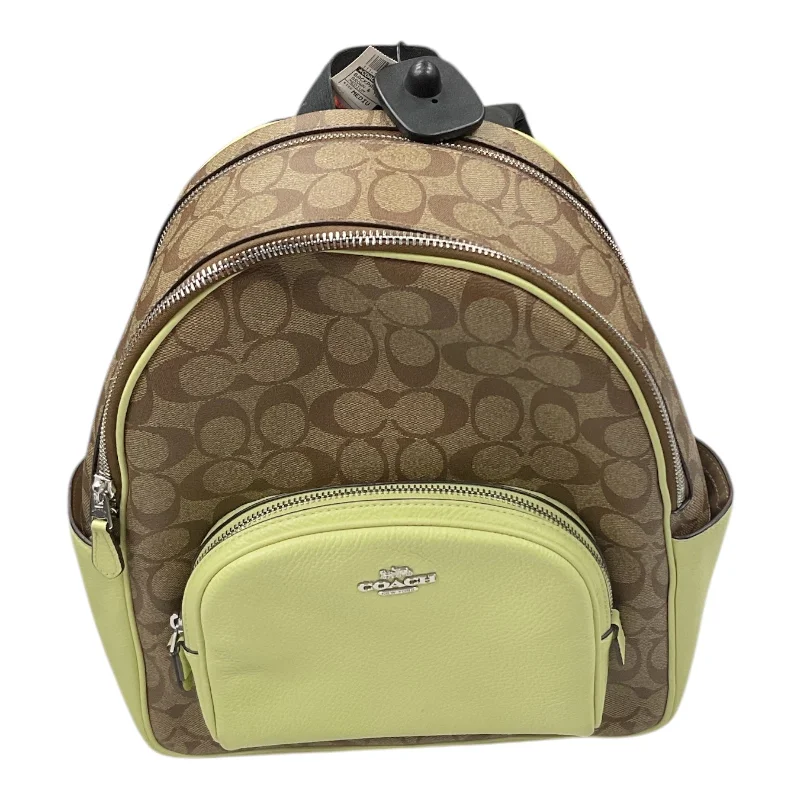 Water-resistant travel backpacksBackpack Designer By Coach, Size: Medium