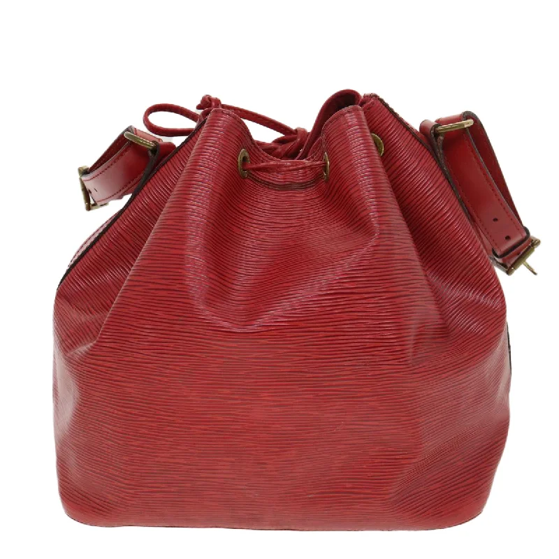 Luxury brand bags on saleLOUIS VUITTON Epi Petit Noe Shoulder Bag Red M44107 LV  39185