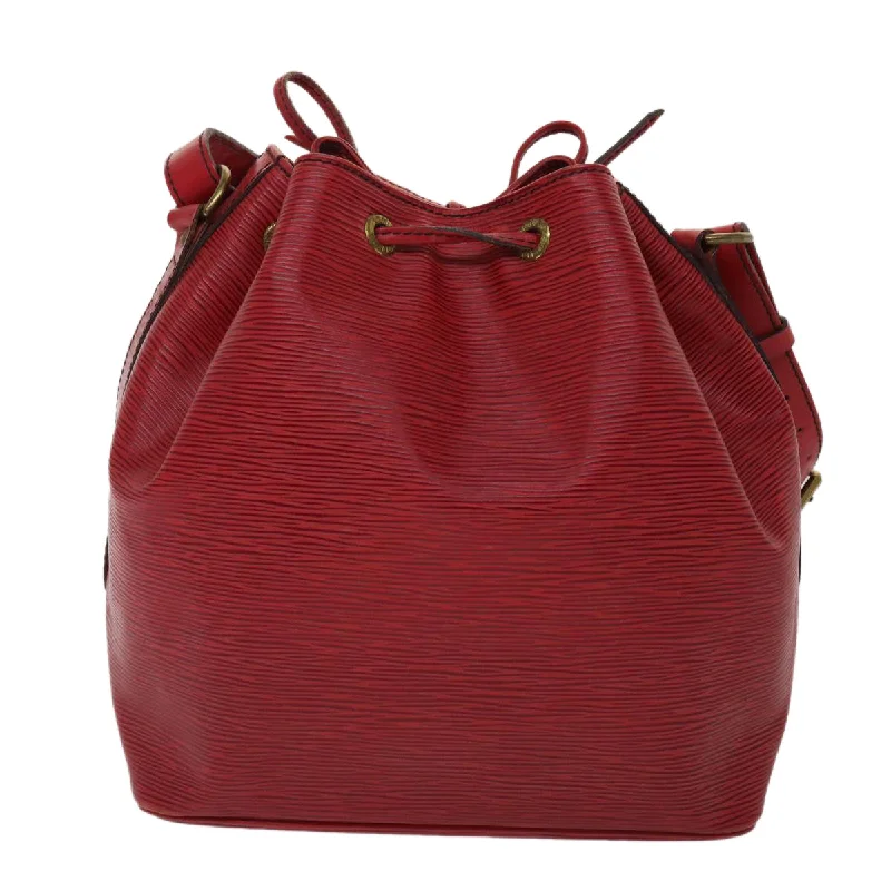 Affordable luxury bags LOUIS VUITTON Epi Petit Noe Shoulder Bag Red M44107 LV  48579