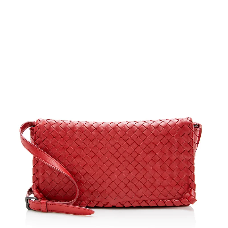 Luxury bags with chain strapsBottega Veneta Intrecciato Woven Shoulder Bag (SHF-15999)