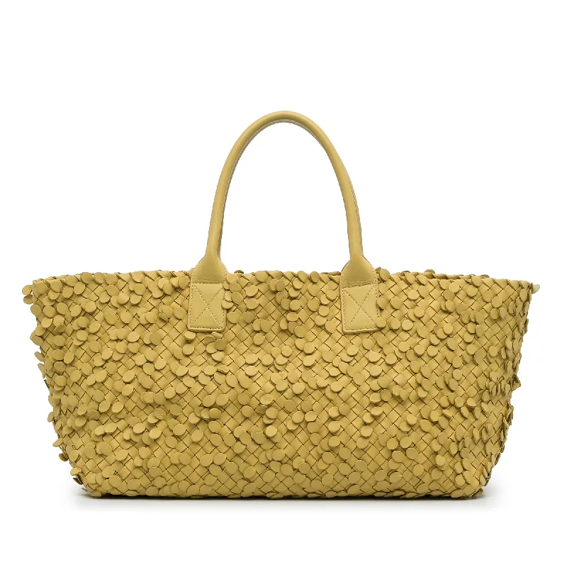 Best-selling designer bags 2025Bottega Veneta Poussin Paillettes Cabat Tote (SHG-uM0GAC)