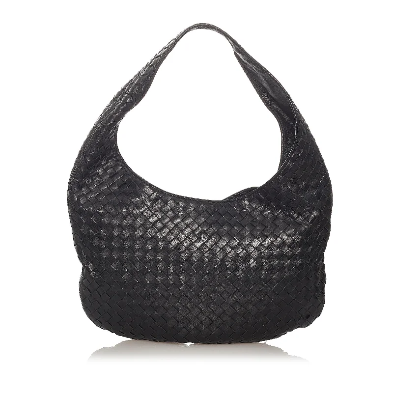 Vegan leather handbagsBottega Veneta Intrecciato Leather Hobo Bag (SHG-27383)