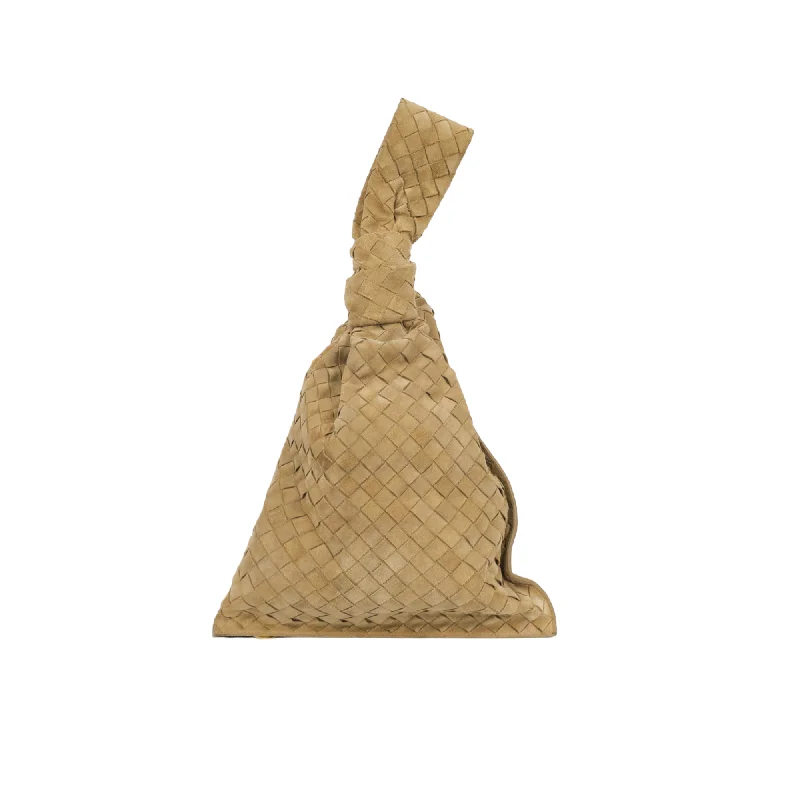 Vintage-inspired handbagsBottega Veneta Twist - Beige Suede Intrecciato