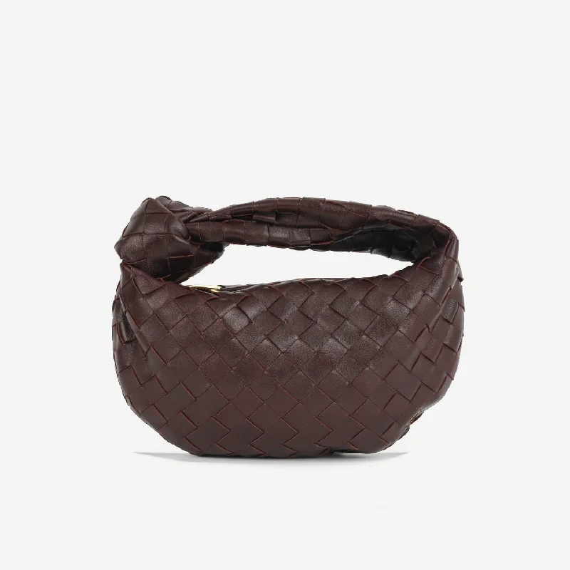 Best-selling designer bags 2025Bottega Veneta Bottega Veneta - Mini Jodie - Madder Brown Intrecciato GHW - Pre-Loved