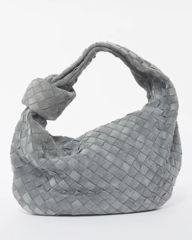 Eco-friendly tote bags for shoppingBottega Veneta Grey (Thunder) Suede Teen Jodie Bag